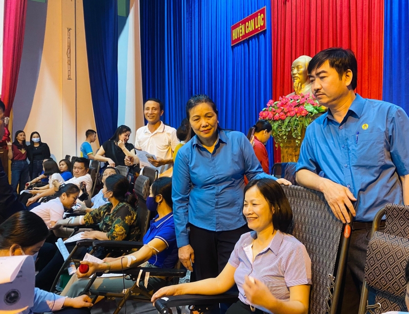 Can Lộc: Phối hợp tổ chức hiến máu tình nguyện đợt I năm 2023
